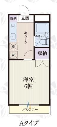 b&rsquo;CASA京王永山re-born 407号室 間取り