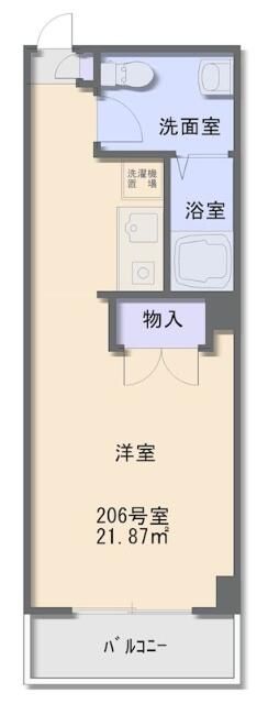 フィールⅡ ２階部分号室 間取り