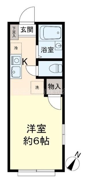 サンハイム東橋本 206号室 間取り