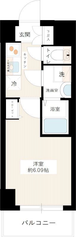 MAXIV八王子DUE 1204号室 間取り