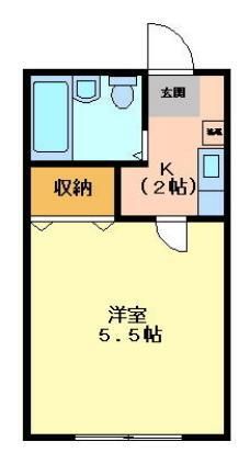 ハウジングヴィレッジ横山 202号室 間取り