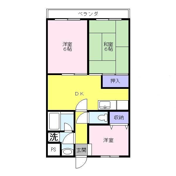 エトワール鹿沼 303号室 間取り