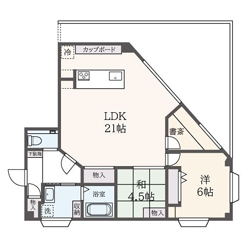 HOUSE　DELIGHT 302号室 間取り