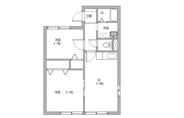 プラージュ大野台弐番館 202号室 間取り