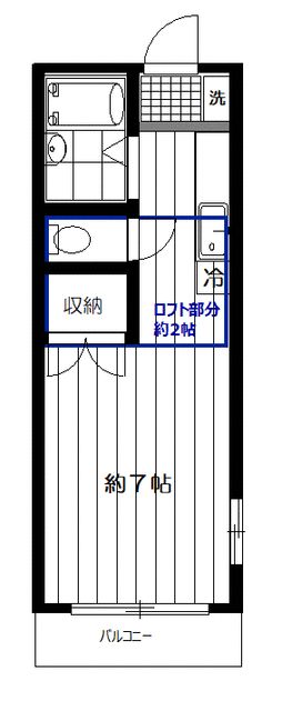 ホープハウス 201号室 間取り