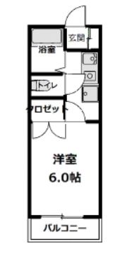 メゾンカムイ 203号室 間取り