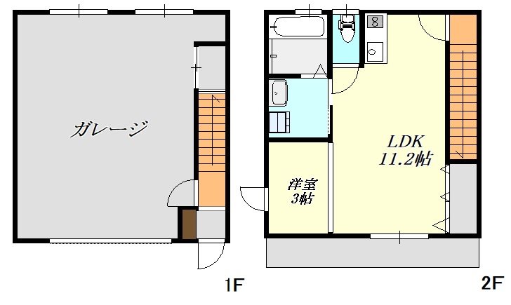 GARAGE7  01号室 間取り