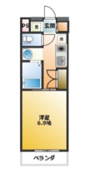 C's 3 KANEKO 307号室 間取り