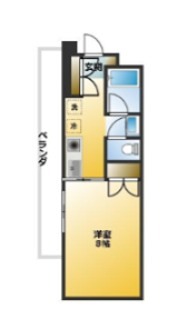 C's 22 OHSAWA 401号室 間取り