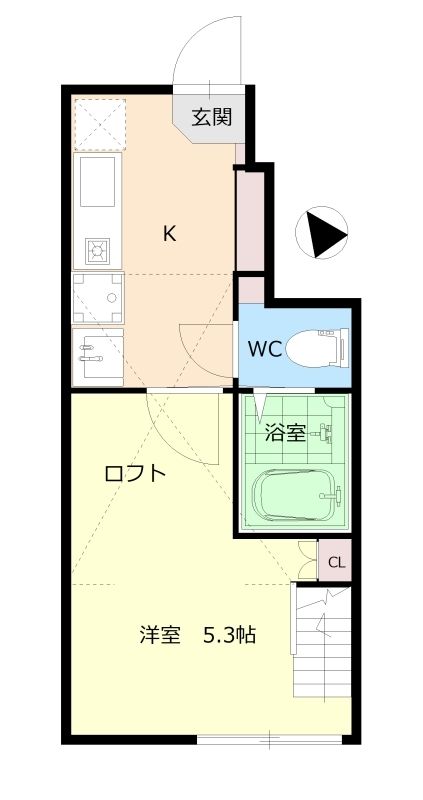 ロフトステア 104号室 間取り