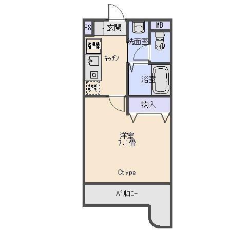 サイレンスＷＡＫＡＢＡ １階部分号室 間取り