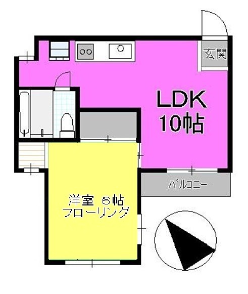 めぞん・ＳＡＭＵ 205号室 間取り