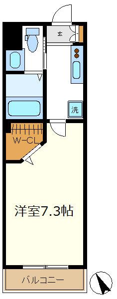 ハートランド 303号室 間取り
