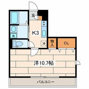 トレビナ淵野辺 303号室 間取り