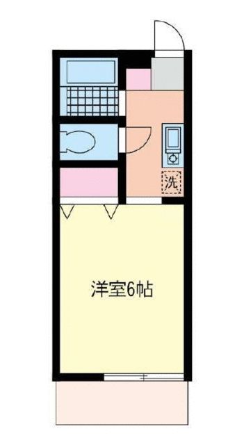 ドエルハネギ 1階部分号室 間取り