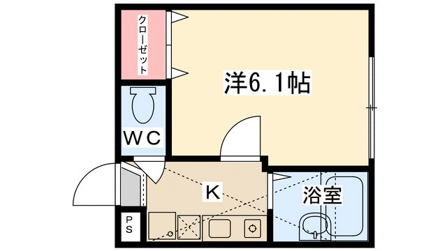コートランドパーク 102号室 間取り