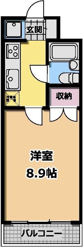 シルクロードハイツ 102号室 間取り