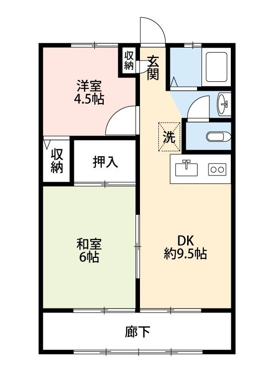 ハイツコシムラ 106号室 間取り