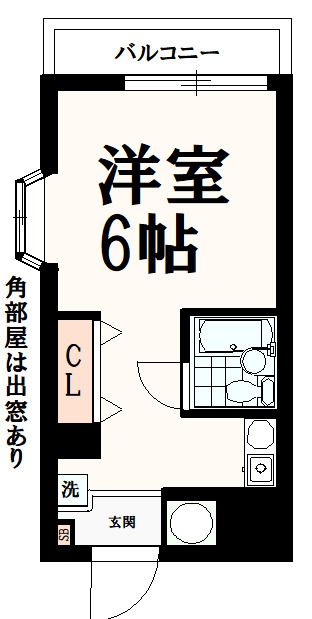 エーリフローレンスB 106号室 間取り
