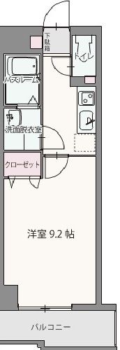 コロッサル六地蔵 504号室 間取り
