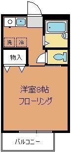 ときわハイツⅡ 205号室 間取り