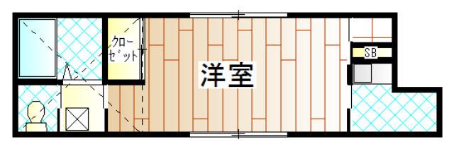 プライジュール 101号室 間取り
