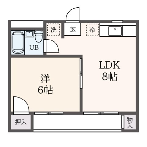 めぞん・ＳＡＭＵ  303号室 間取り