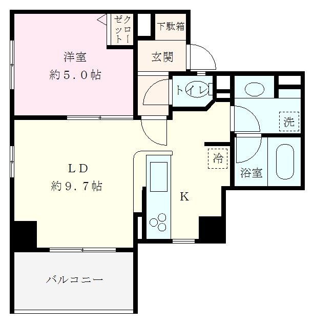 ベイヒルズ鶴見豊岡 0306号室 間取り
