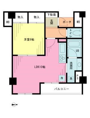 グリンデルヒルズ 0301号室 間取り