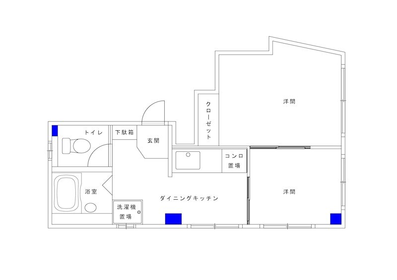 アライビル 0302号室 間取り
