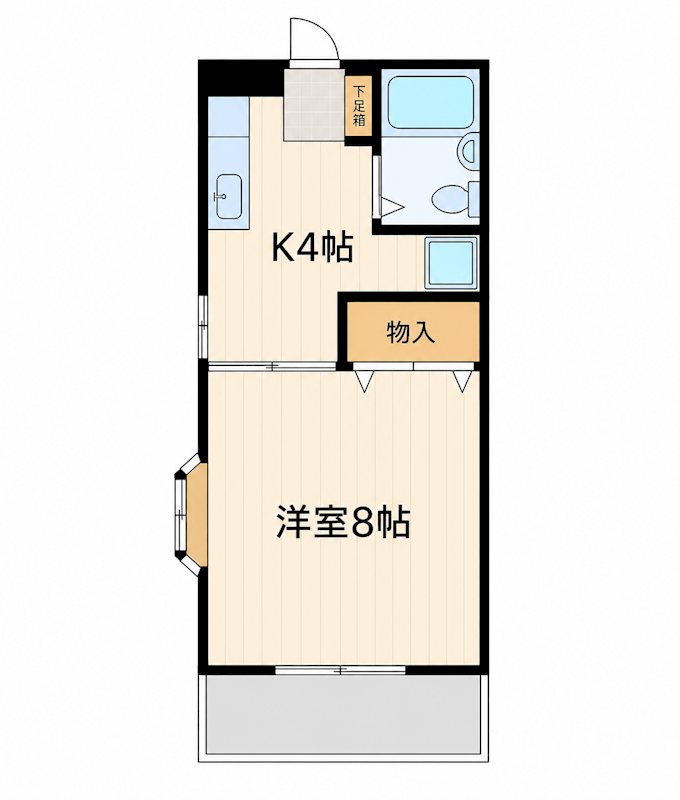 メゾン富士塚 0107号室 間取り