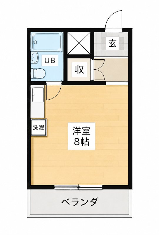 横浜エースマンション 0108号室 間取り