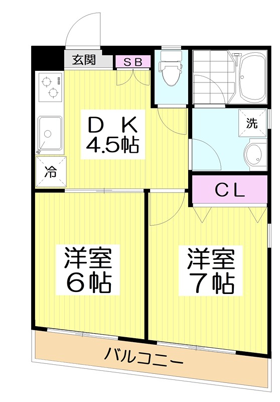東京都新宿区中井１丁目 間取り