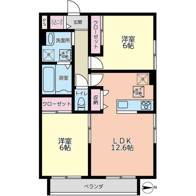 エマ・マローズＡ 間取り
