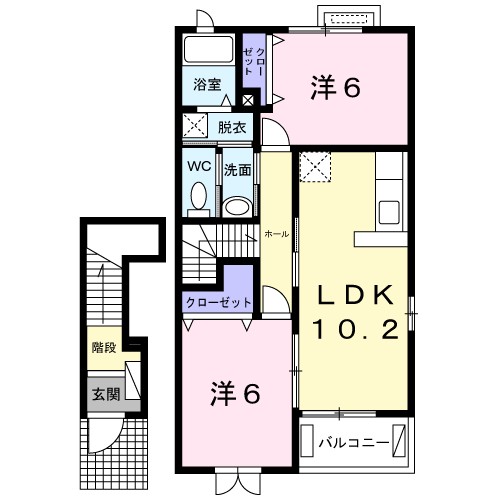エスポワールⅠ 間取り