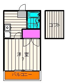 メゾン草薙Ⅲ 間取り