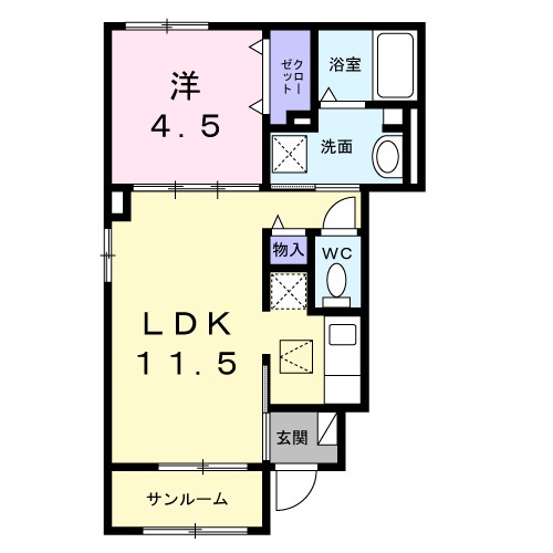 メゾン　ヒヨリ 間取り