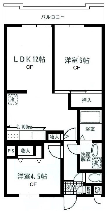 ヒルサイドフラッツ 間取り