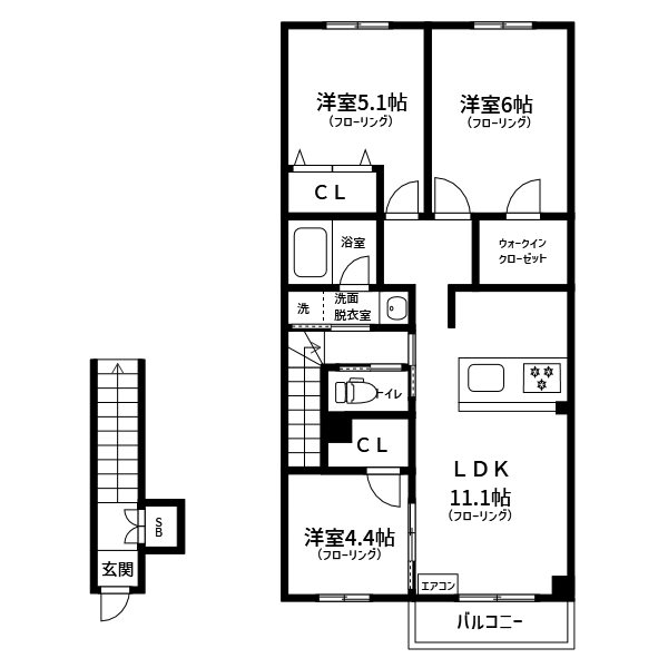 Casa Alivio 間取り