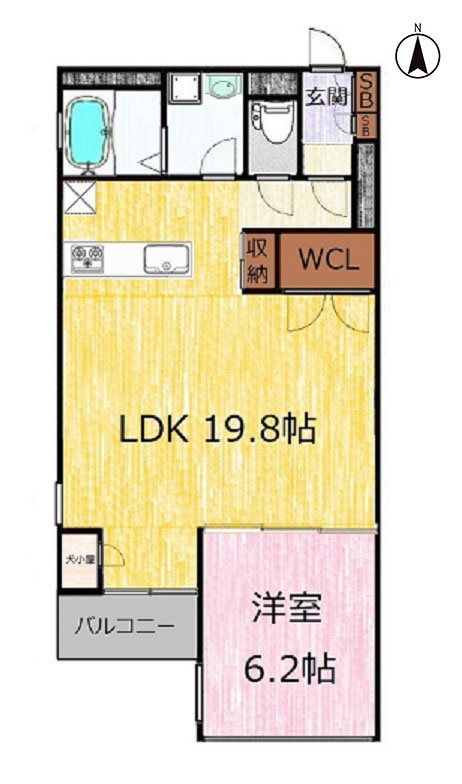ヴィラスタジオーネ御所南 間取り