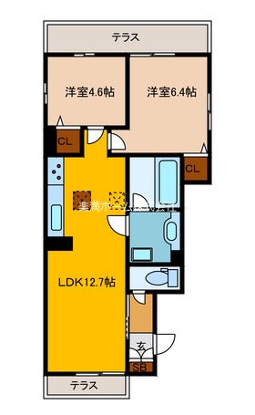 セジュール烏丸御池 間取り