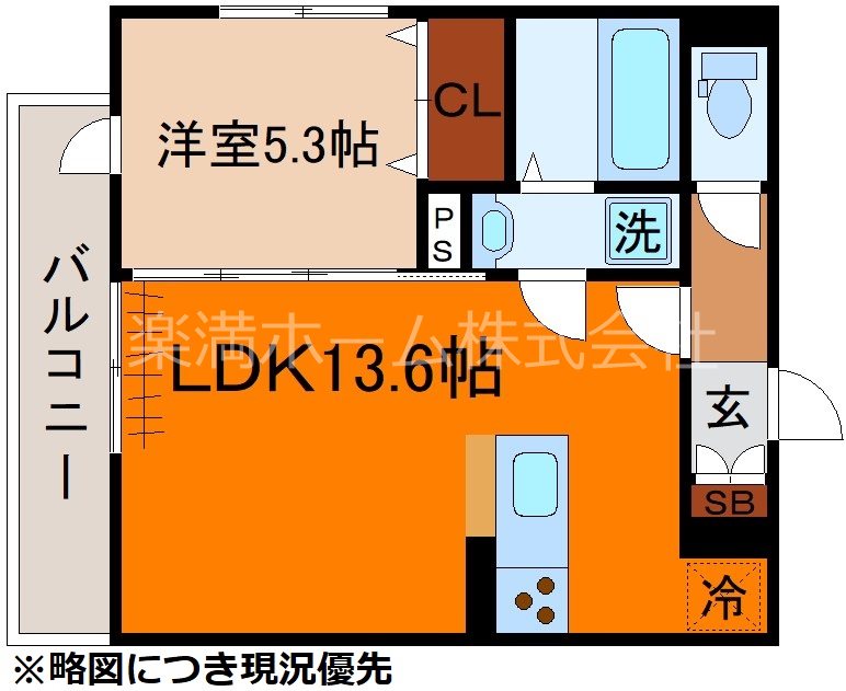 D-ROOM深草小久保町B 間取り