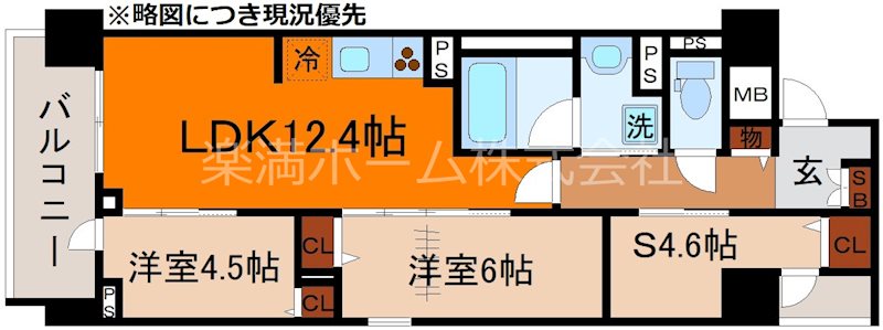 THE RESIDENCE 北白川 間取り