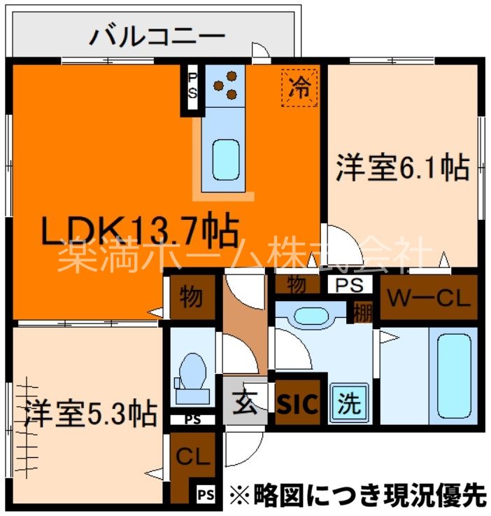 GRAMM東小野堀町EAST  間取り