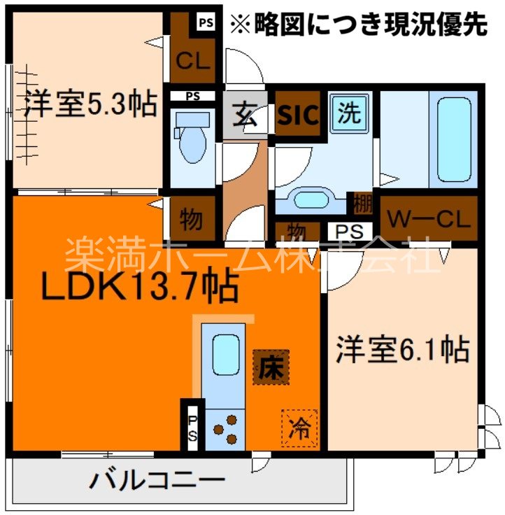 GRAMM東小野堀町EAST  間取り