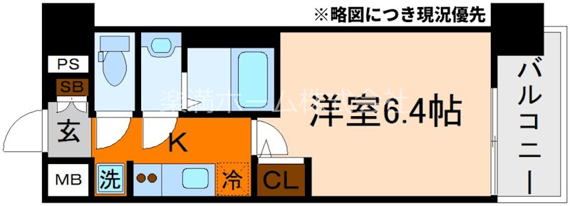 エステムコート京都祥邸（キザシティ） 間取り