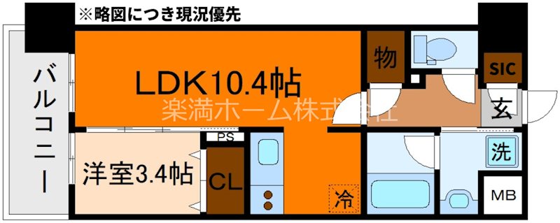 リシュドール梅小路 間取り