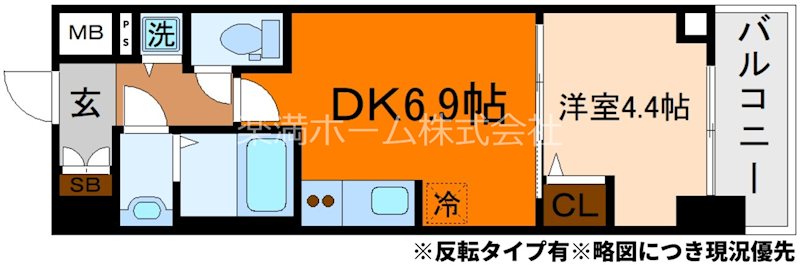 CREST TAPP 京都太秦天神川 dex Ⅰ 間取り