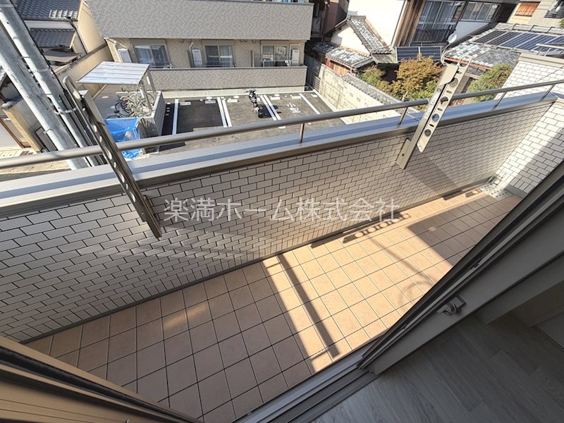 神光院町貸家A ベランダ