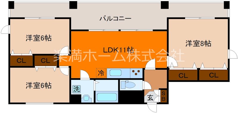 GARNET RESIDENCE上桂 間取り